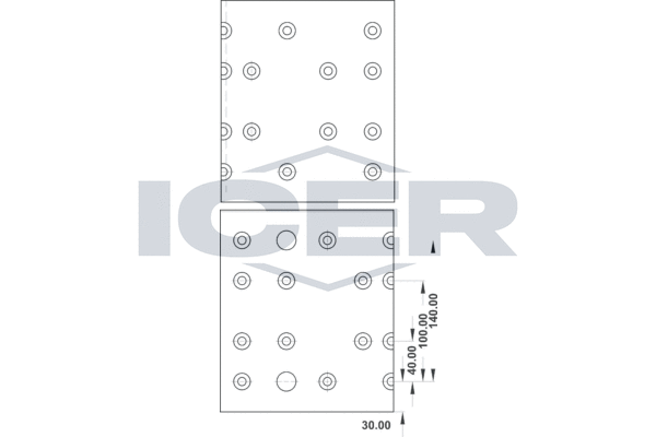 Set garnituri de frictiune, frana tambur 21 9263 00 ICER